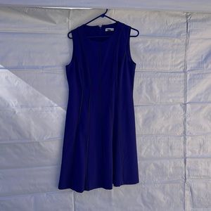 CALVIN KLEIN dress with black leather detail SZ 10